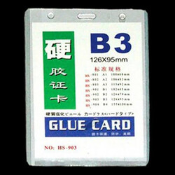 B3 PVC Transparent Card Case 122 x 95mm